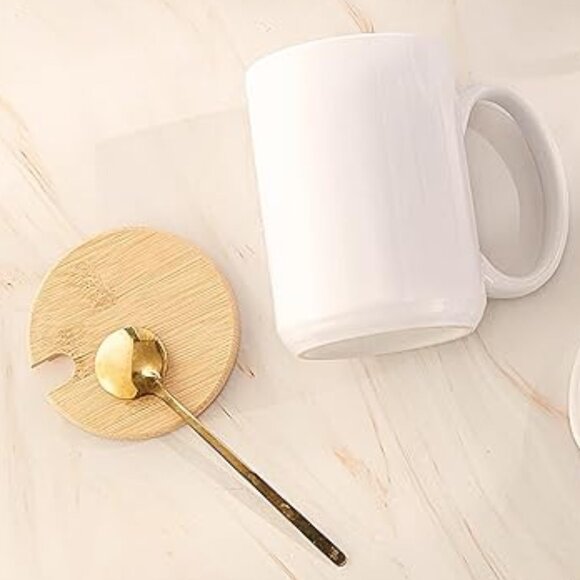 Personalized Friends Gifts (optional), Latte Mug with Lid and Latte Spoon - Picture 2 of 3